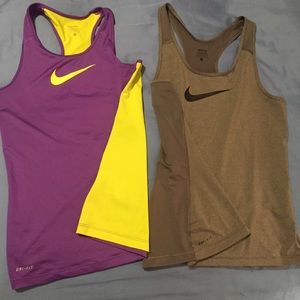 Nike Pro dri fit bundle (2)  tank tops